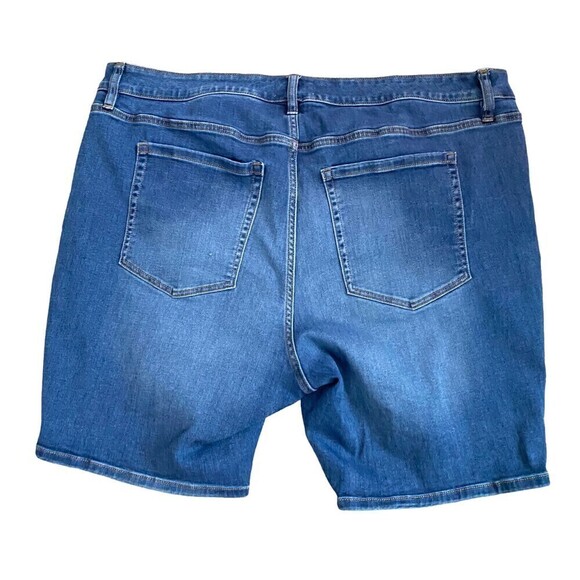 Lane Bryant Jean Bermuda Shorts 26 Flex Magic Waistband Signature Fit Mid Rise - Picture 2 of 6
